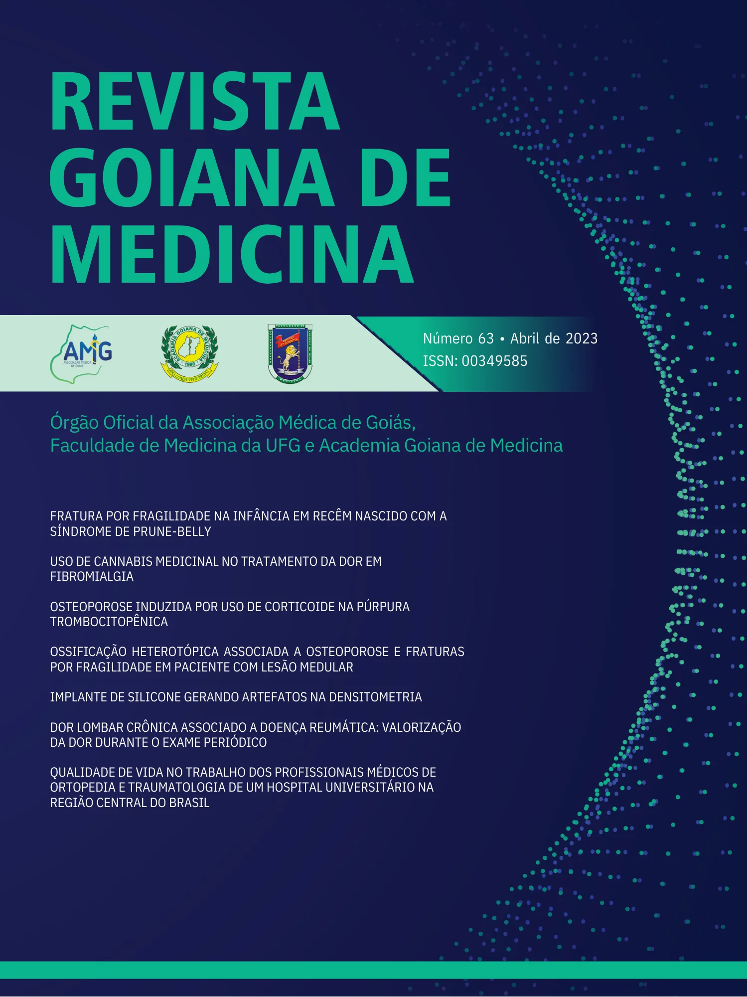 Capa da Revista Goiana de Medicina, publicada em Abril de 2023