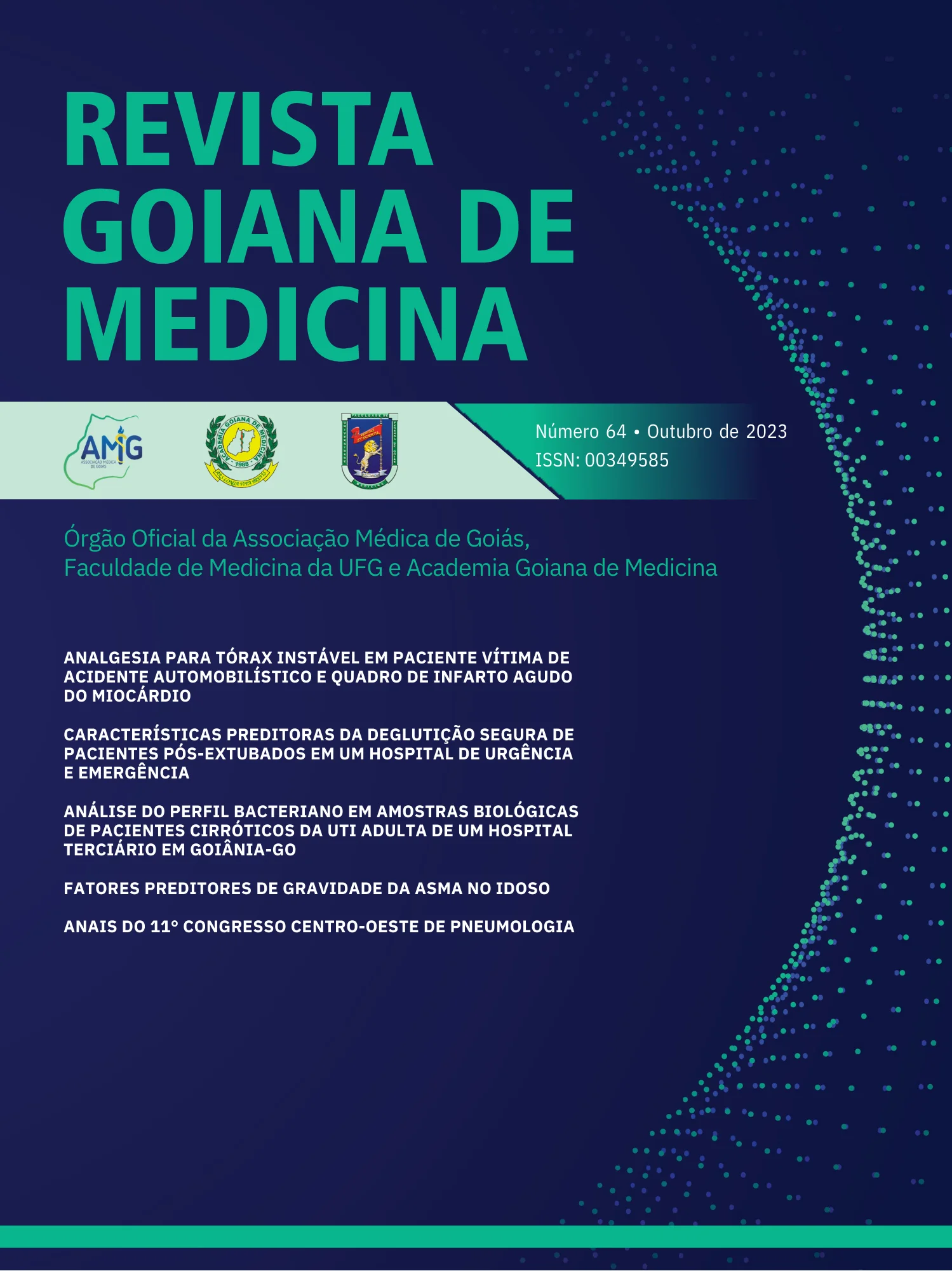 Capa da Revista Goiana de Medicina, publicada em Outubro de 2023